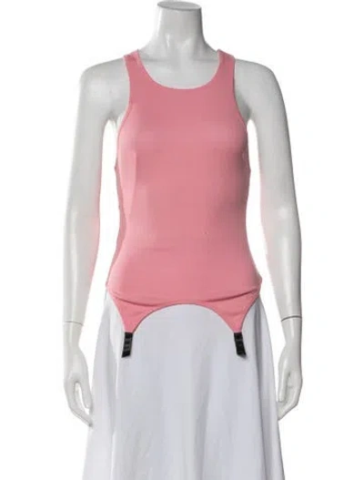 Pre-owned Kiki De Montparnasse Crew Neck Sleeveless Top In Pink