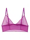 Kiki De Montparnasse Crochet Longline Bra In Purple
