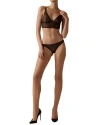 Kiki De Montparnasse Crochet Thong In Black