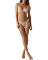 Kiki De Montparnasse Crochet Thong In Ivory