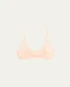 Kiki De Montparnasse Dahlia Floral Lace Soft Bra In Blush