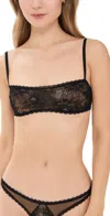 Kiki De Montparnasse Dahlia Lace Bandeau Bra Black In Black