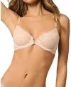Kiki De Montparnasse Dahlia Lace Demi Bra In Pink