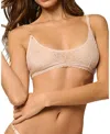 Kiki De Montparnasse Dahlia Lace Soft Bra In Neutral