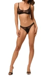 Kiki De Montparnasse Dahlia Lace Soft Bra In Black