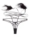 Kiki De Montparnasse Dita Wrap Thong In Black