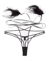 Kiki De Montparnasse Dita Wrap Thong In Black