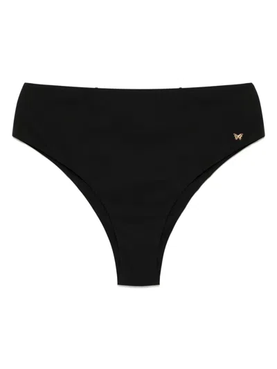 Kiki De Montparnasse Echauffe Swim Hw Bikini Bottom In Black