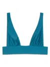 Kiki De Montparnasse Echauffe Swim Hw Bikini Top In 蓝色