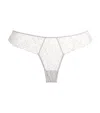 Kiki De Montparnasse Embroidered Cheeky Briefs In White