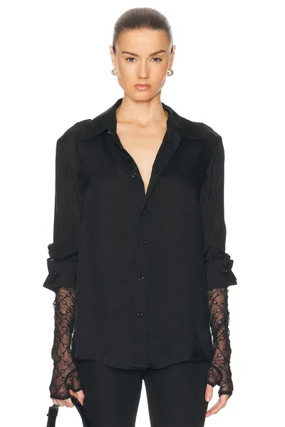 Kiki De Montparnasse Glove Lace Blouse In Black
