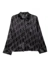 Kiki De Montparnasse F Beautiful Silk Lounge Pajama Top In Black