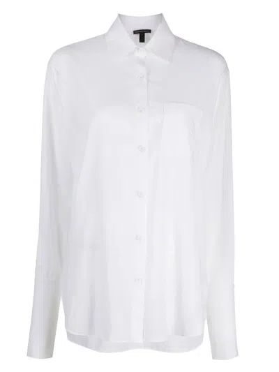 Kiki De Montparnasse Girlfriend Long-sleeved Shirt In White
