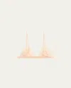 Kiki De Montparnasse Giselle Soft Lace-trim Bra In Blush/sucre