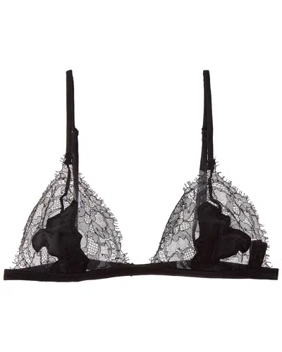 Kiki De Montparnasse Giselle Soft Silk-trim Bra In Black