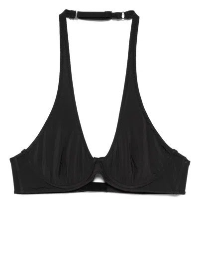 Kiki De Montparnasse Halter-neck Bra In Black