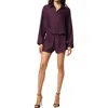 Kiki De Montparnasse Handcuff Jacquard Boxer Short In Cassis