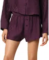 Kiki De Montparnasse Handcuff Jacquard Boxer Short In Dark Purple