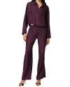Kiki De Montparnasse Cropped Handcuff Jacquard Pajama Top In Cassis