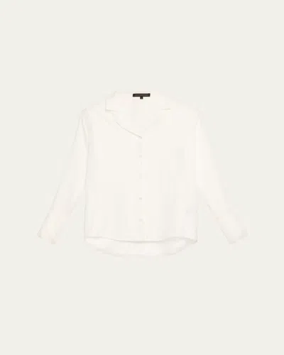 KIKI DE MONTPARNASSE HANDCUFF JACQUARD SILK PAJAMA TOP