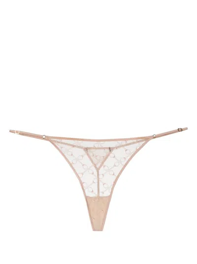 Kiki De Montparnasse Intime Panelled G-string In Pink