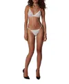 Kiki De Montparnasse Women's Intime Mesh-paneled Thong In White