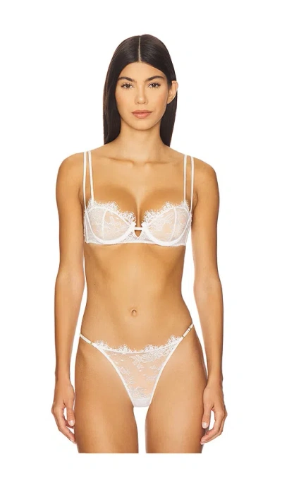 Kiki De Montparnasse Jolie Balconette Bra In White