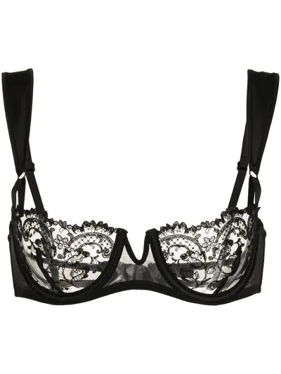 Kiki De Montparnasse Juliette Balconette Bra In Black