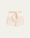 Kiki De Montparnasse Kiki Drawstring Silk Lounge Pants In Pink