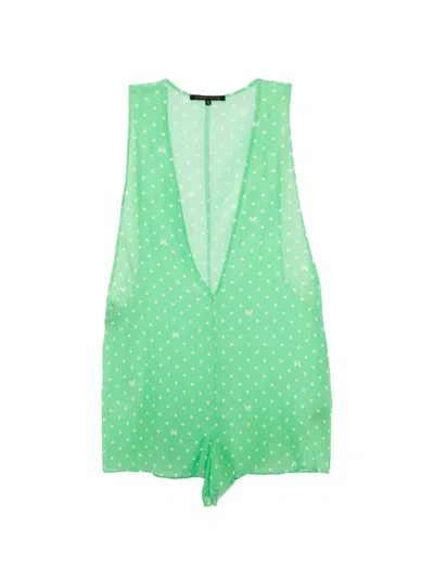 Kiki De Montparnasse Kiki Point Romper In Green