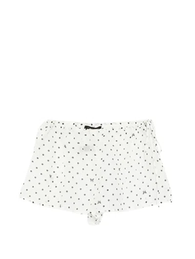 Kiki De Montparnasse Kiki Point Shorts In White