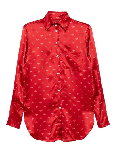 Kiki De Montparnasse Kiss-printed Pyjama Shirt In Multi