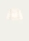 Kiki De Montparnasse La Madame Lace-up Silk Waist Cincher In Ivory