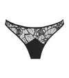 Kiki De Montparnasse Lace Coquette Thong In Black