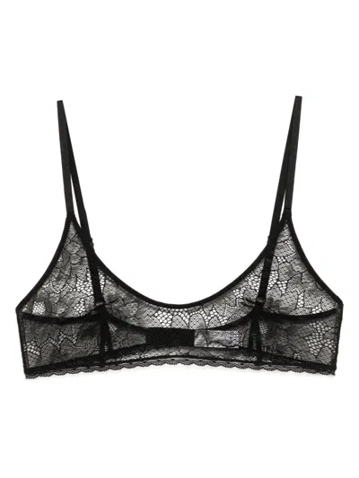 Kiki De Montparnasse Lace-deta Bras In Black
