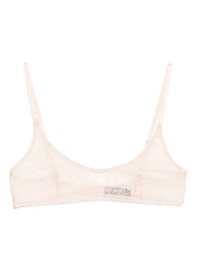 Kiki De Montparnasse Lace-detail Bras In 粉色