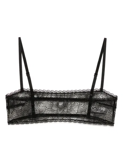 Kiki De Montparnasse Lace-detail Bras In Black