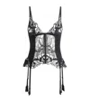 Kiki De Montparnasse Lace Eclore Corset Bustier In Black