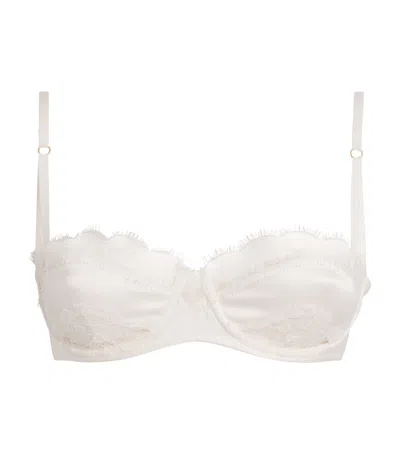 Kiki De Montparnasse Lace-insert Bra In White