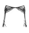 Kiki De Montparnasse Lace-insert Garter Belt In Black