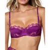 Kiki De Montparnasse Lace Inset Balconette Bra In Pink