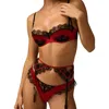 Kiki De Montparnasse Lace Inset Thong In Red