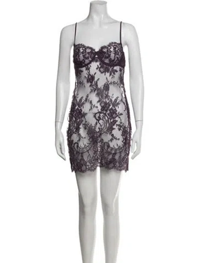 Pre-owned Kiki De Montparnasse Lace Lace Pattern Nightgown W/ Tags In White