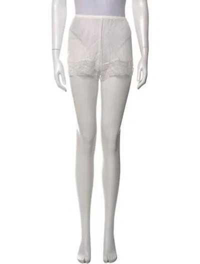 Pre-owned Kiki De Montparnasse Lace Pattern Mini Shorts W/ Tags In Black