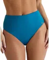 Kiki De Montparnasse Lace-up High Waist Bikini Bottom In Blue