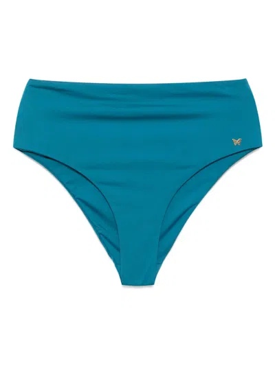Kiki De Montparnasse Lace-up Hw Bikini Bottom In 蓝色