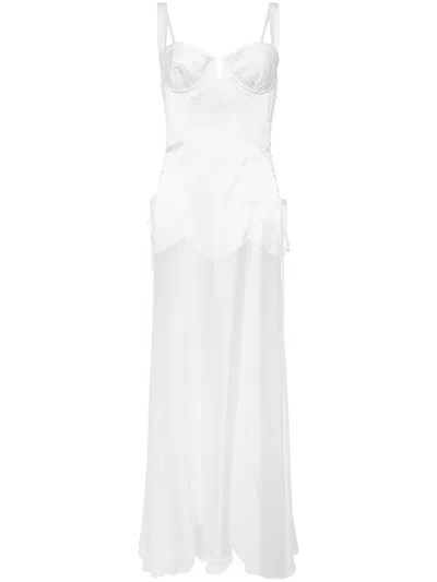 Kiki De Montparnasse Le Bang Silk Gown In Neutrals