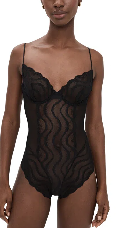 Kiki De Montparnasse Leche Moi Bodysuit Black