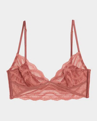 KIKI DE MONTPARNASSE LECHE MOI LACE-TRIM LONGLINE BRA