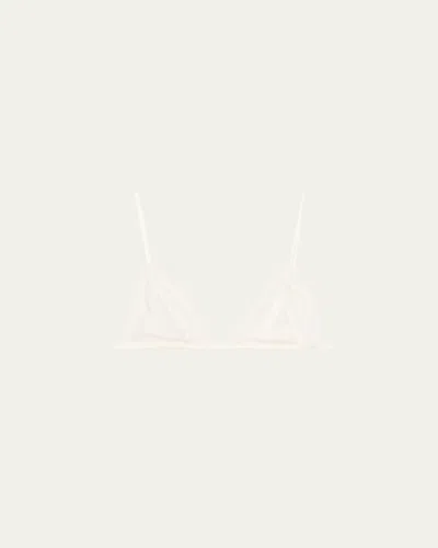 Kiki De Montparnasse Leche Moi Soft Lace Bra In Ivory